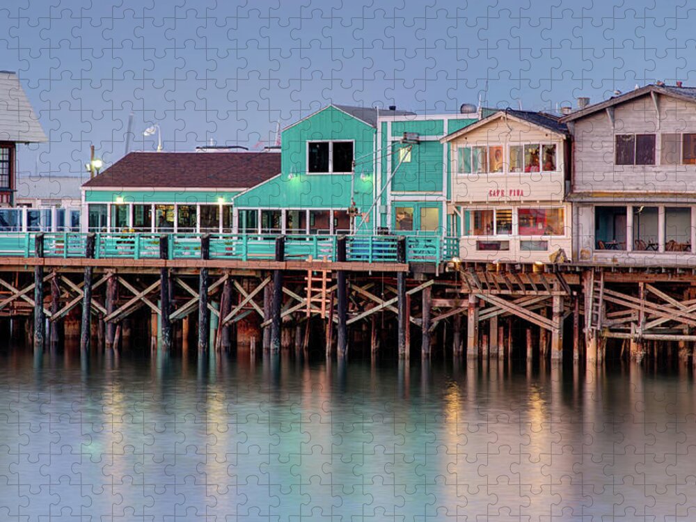 Tranquility Jigsaw Puzzle featuring the photograph Fishermans Wharf, Monterey by Photo By Chris Axe