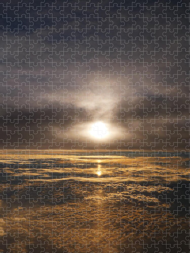 Sunset Jigsaw Puzzle featuring the photograph Five and a Half mile Sunset by Richard Reeve