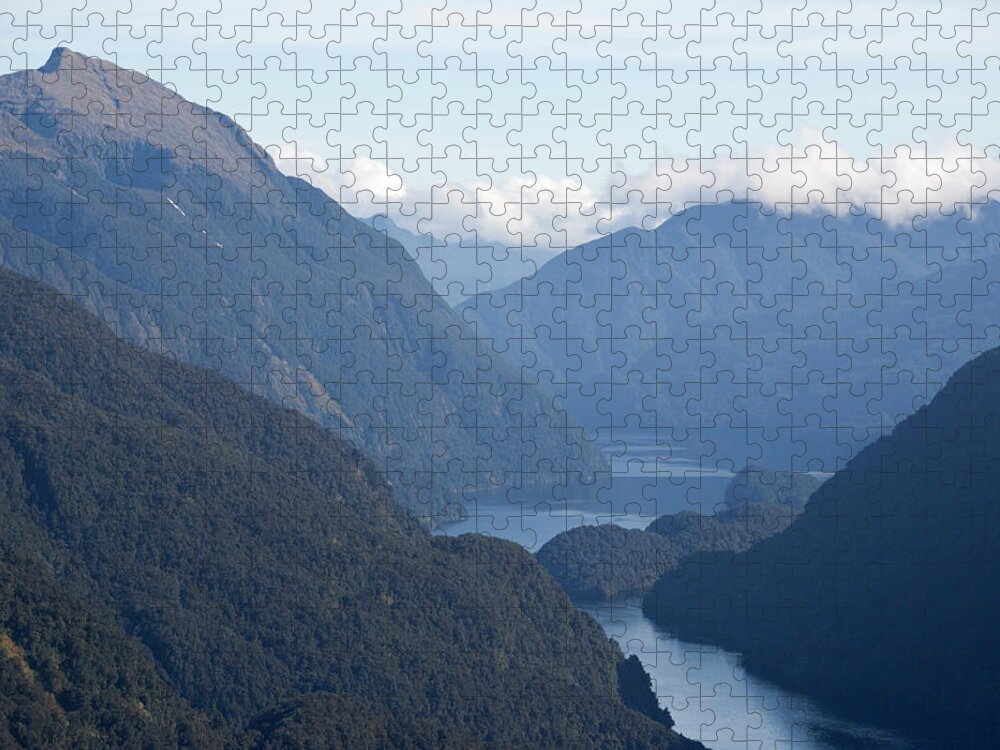 Toughness Jigsaw Puzzle featuring the photograph Fjord Landscape by John Elk