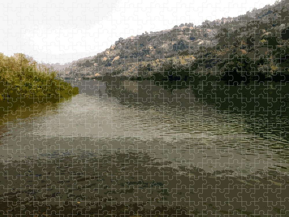 New Mexico Jigsaw Puzzle featuring the photograph Fly fishing on the San Juan by Max Mullins