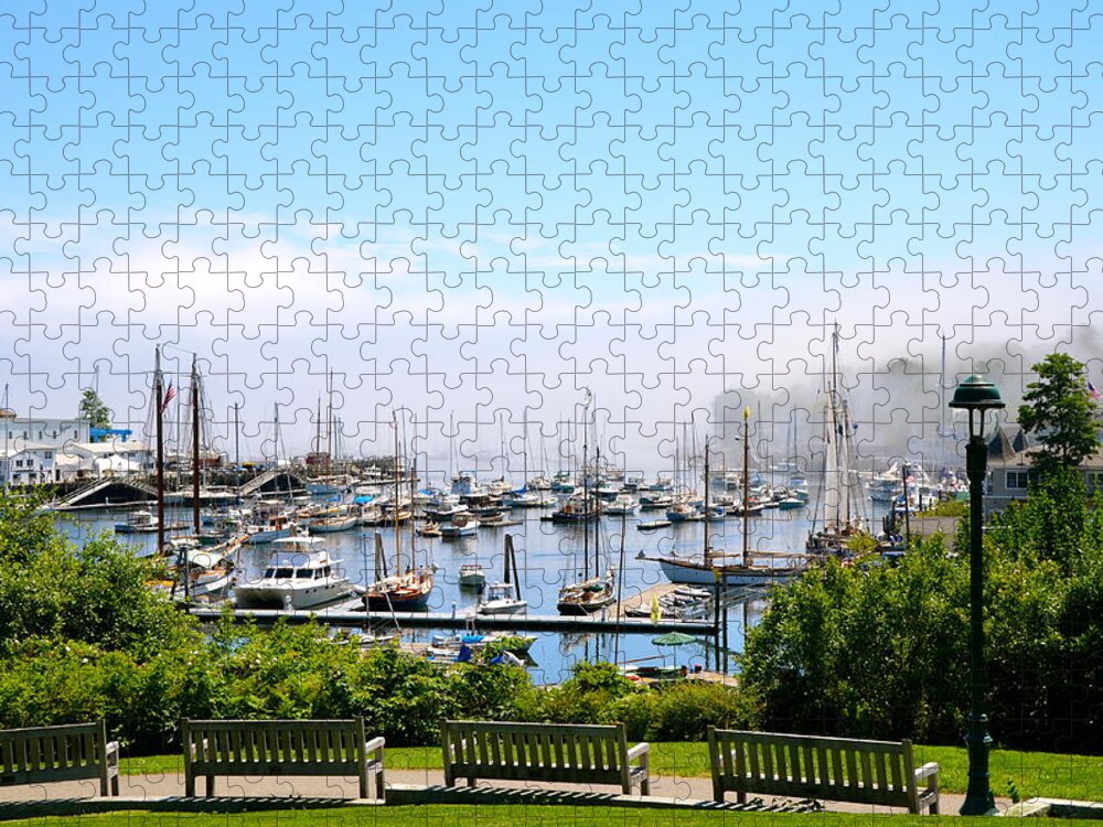 Camden Jigsaw Puzzle featuring the photograph Foggy Camden by Corinne Rhode
