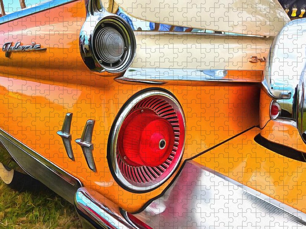 Ford Jigsaw Puzzle featuring the photograph Ford Galaxie Skyliner 9 by Mick Flynn