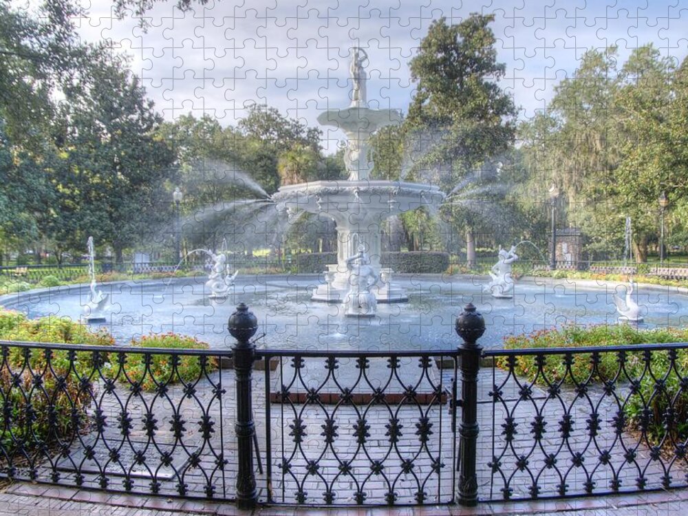 Fountain Jigsaw Puzzle featuring the photograph Forsyth Park Fountain by Bradford Martin