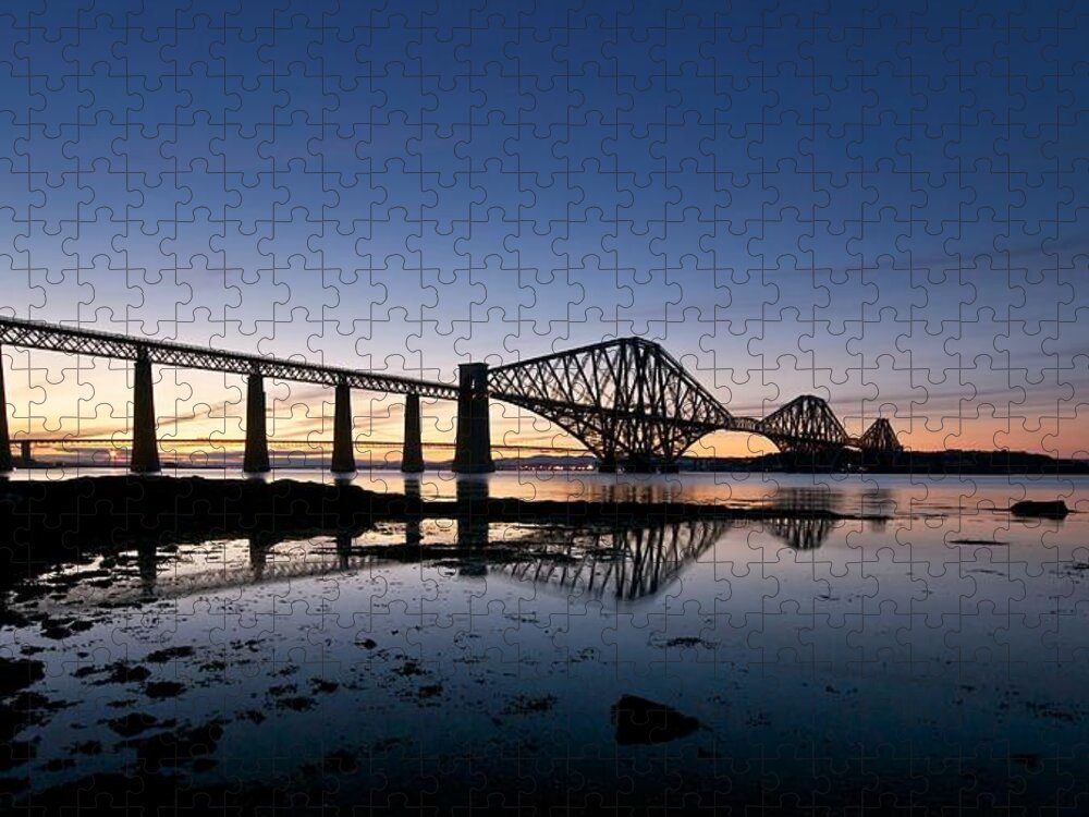 Forth Bridge Jigsaw Puzzle featuring the photograph Forth Rail Bridge by Stephen Taylor