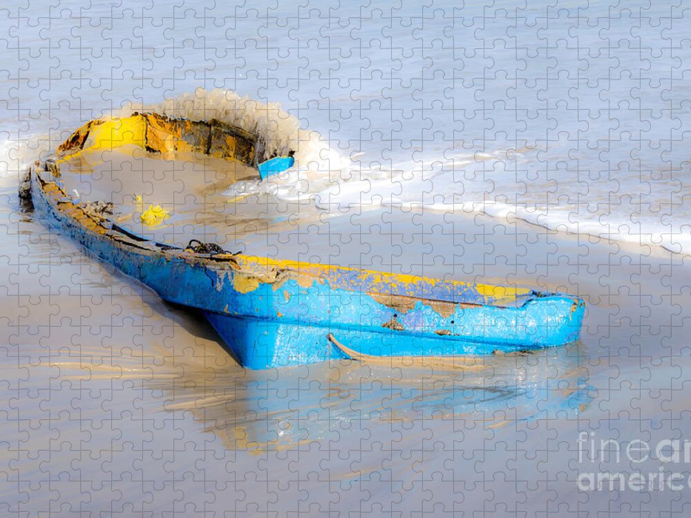 Free Boat - Bring Shovel Iii Jigsaw Puzzle featuring the photograph Free Boat - Bring Shovel III by Debra Martz