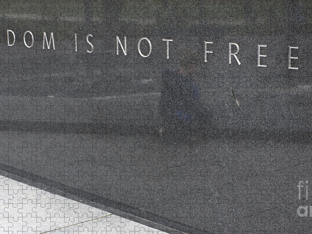 Washington Jigsaw Puzzle featuring the photograph Freedom Is Not Free by Steven Ralser