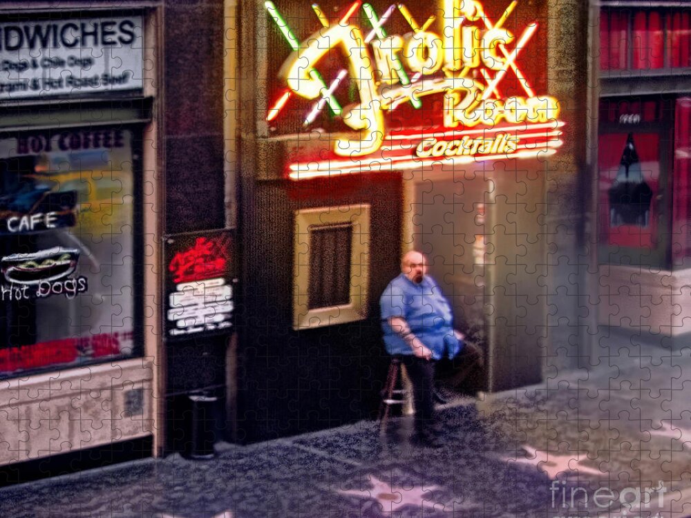 Frolic Room Jigsaw Puzzle featuring the photograph Frolic Room.Hollywood Blvd by Jennie Breeze