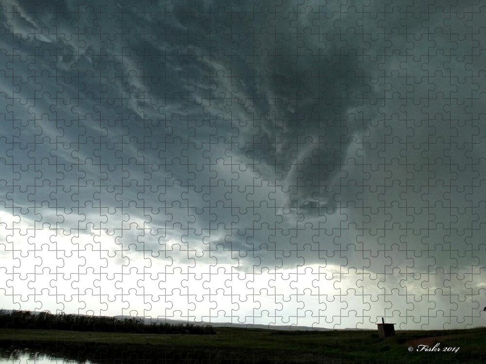 Tornado Jigsaw Puzzle featuring the photograph Funnel Cloud by Fiskr Larsen