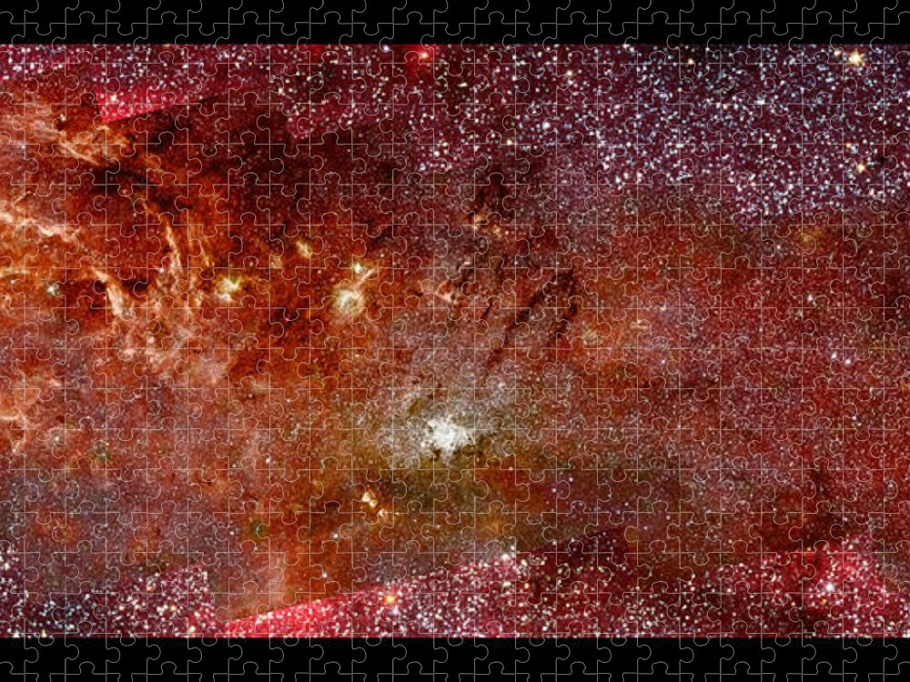 Galactic Center Jigsaw Puzzle featuring the photograph Galactic Center from Hubble by Barry Jones