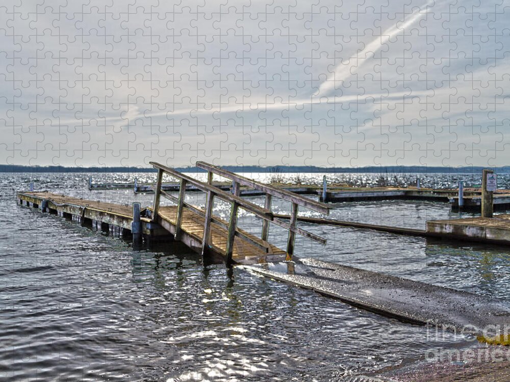 Water Jigsaw Puzzle featuring the photograph Geneva Boat Launch by William Norton