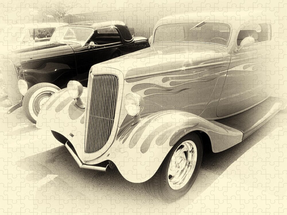 Hot Rods Jigsaw Puzzle featuring the photograph Ghost Rods by Ron Roberts