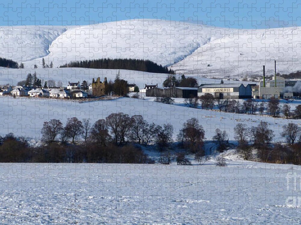 Castletown Jigsaw Puzzle featuring the photograph Glenlivet Winter by Phil Banks