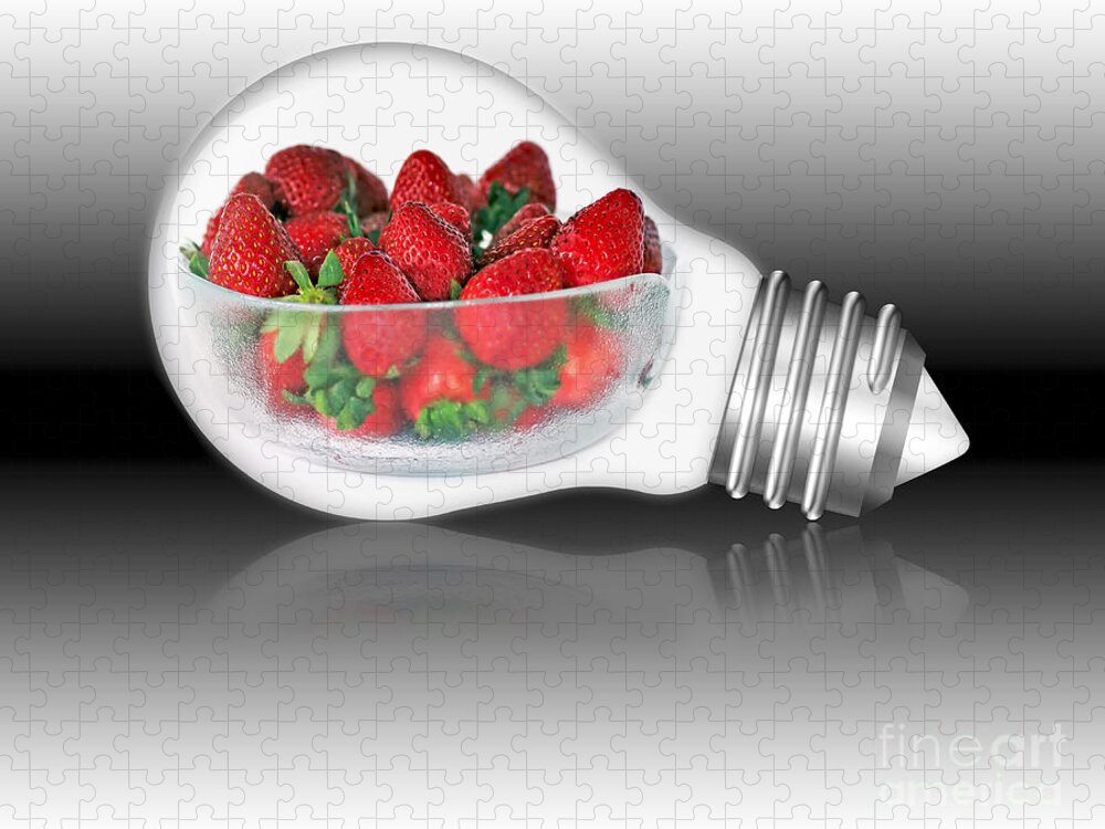Photography Jigsaw Puzzle featuring the photograph Global Strawberries by Kaye Menner