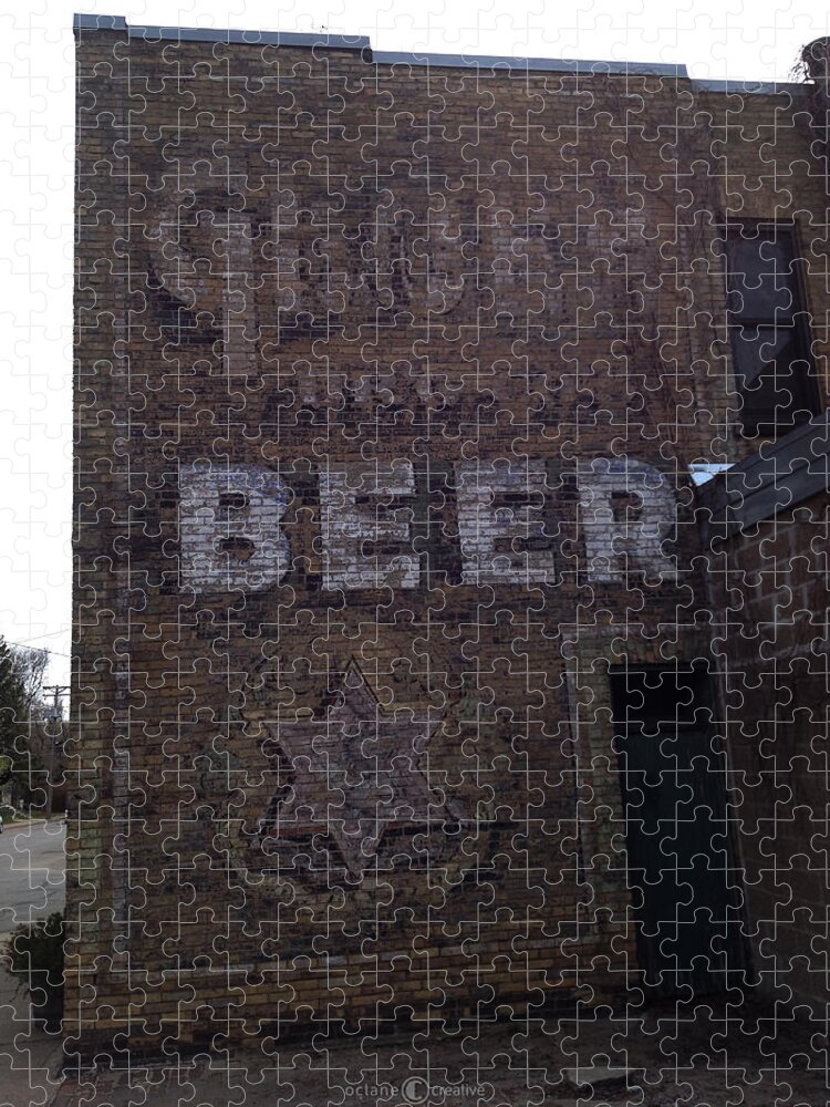 Beer Jigsaw Puzzle featuring the photograph Gluek Beer by Tim Nyberg