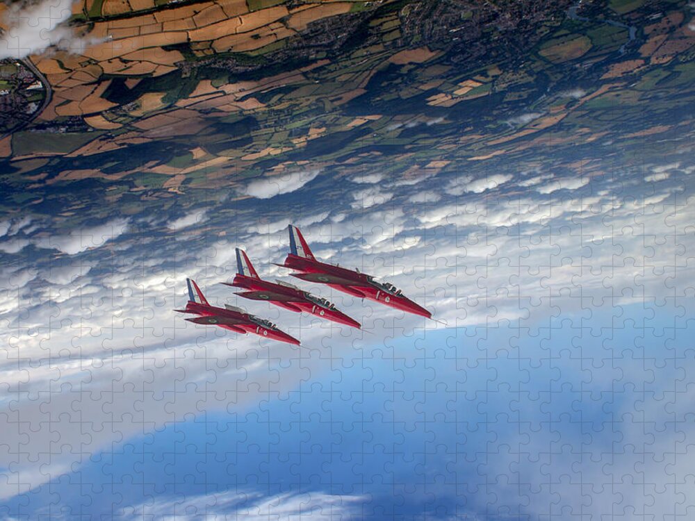 Folland Gnat Jigsaw Puzzle featuring the digital art Gnats inverted by Gary Eason