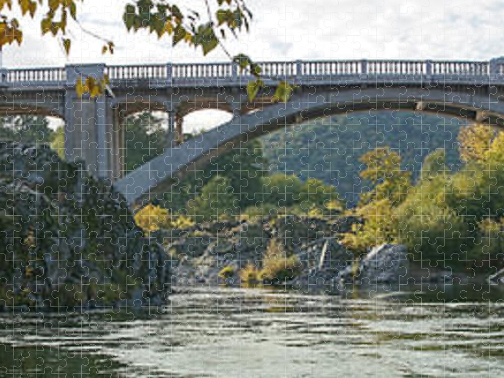 Gold Hill Bridge Jigsaw Puzzle featuring the photograph Gold Hill Bridge by Mick Anderson