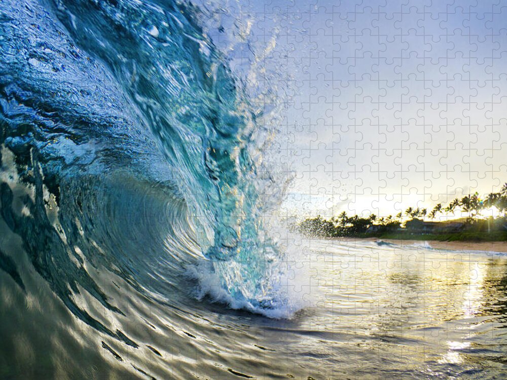 Surf Jigsaw Puzzle featuring the photograph Golden Mile by Sean Davey
