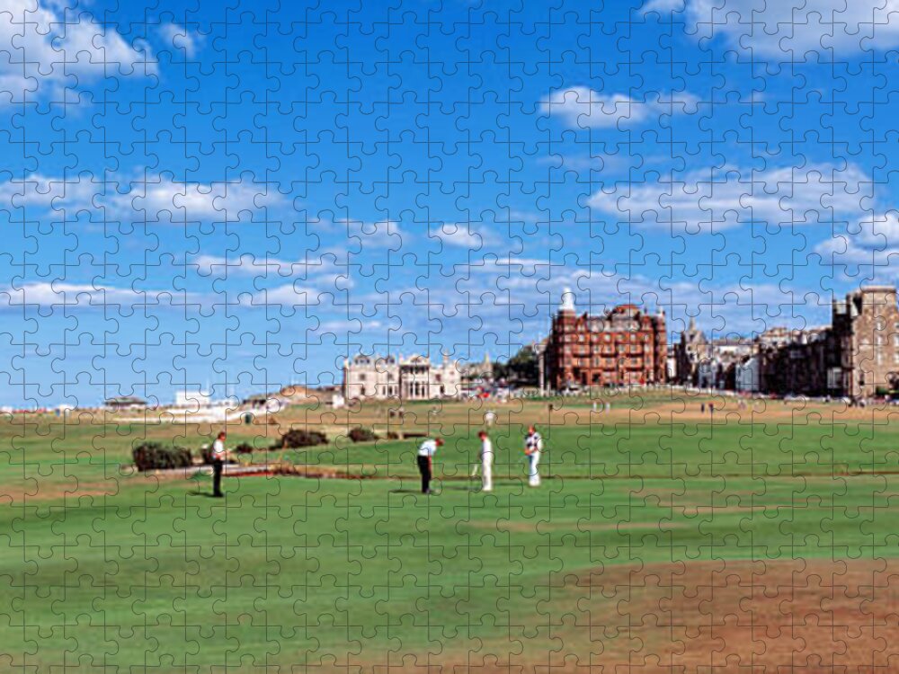 Photography Jigsaw Puzzle featuring the photograph Golf Course, St Andrews, Scotland by Panoramic Images