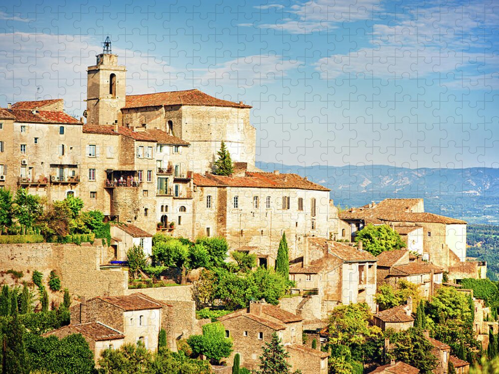 French Riviera Jigsaw Puzzle featuring the photograph Gordes by Artmarie