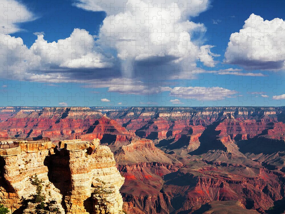Scenics Jigsaw Puzzle featuring the photograph Grand Canyons by Lucynakoch