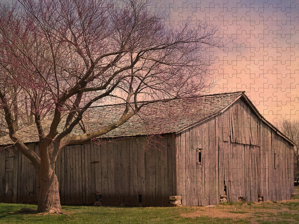 Barn Jigsaw Puzzle featuring the photograph Gray Campbell Farmstead Barn by Deena Stoddard