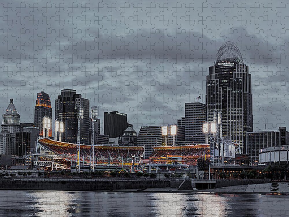Cincinnati Jigsaw Puzzle featuring the photograph Great American Past Time by Pam DeCamp