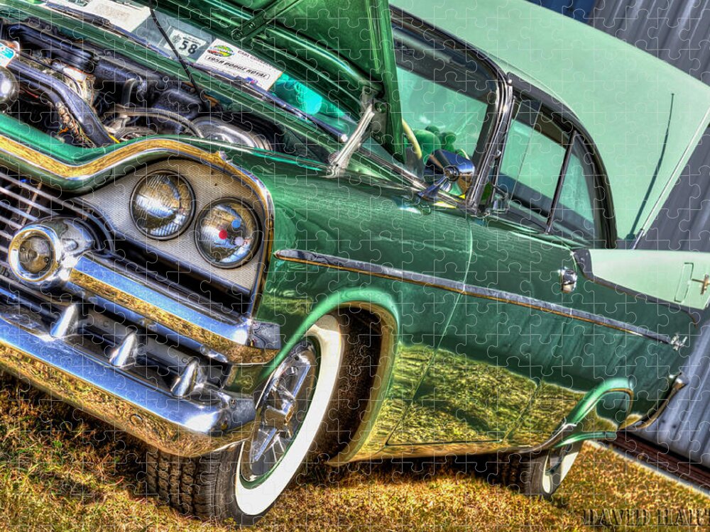 Hdr Jigsaw Puzzle featuring the photograph Green Machine by David Hart