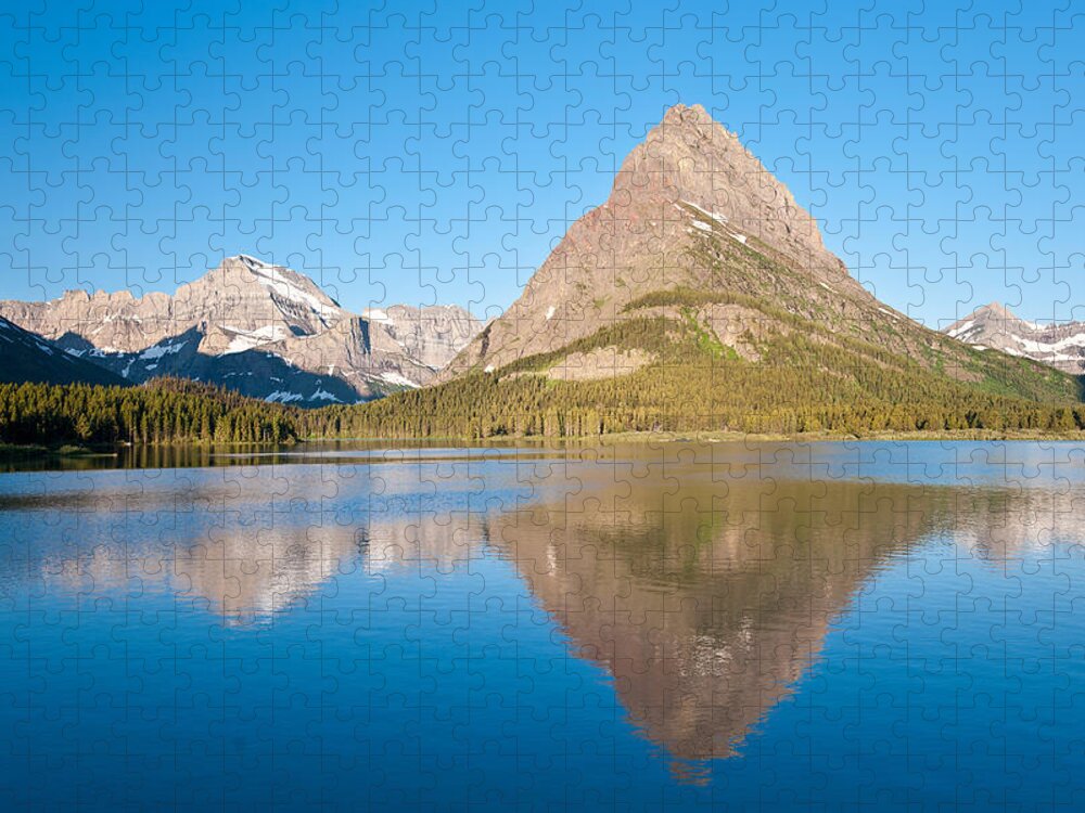 Glacier National Park Jigsaw Puzzle featuring the photograph Grinnell Point, Glacier National Park by Andrew J. Martinez