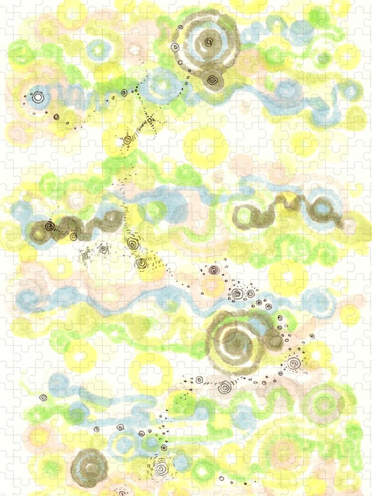 Lyrical Jigsaw Puzzle featuring the drawing Growth by Regina Valluzzi