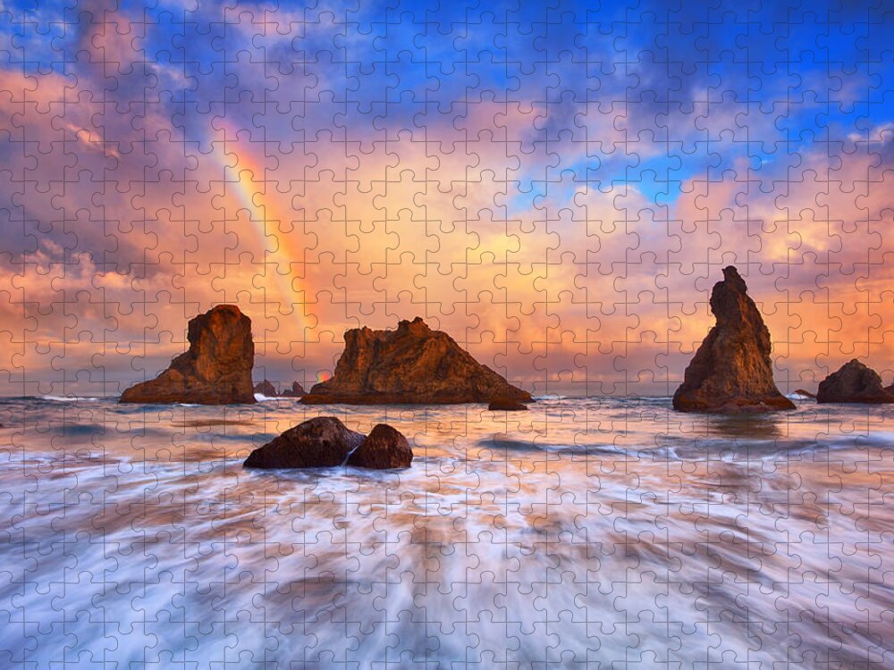 Bandon Jigsaw Puzzle featuring the photograph Guardians of the Sea by Darren White