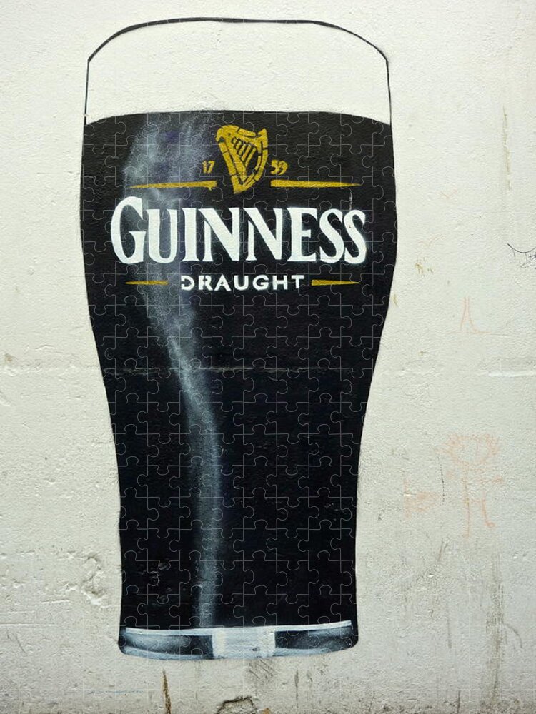 Guinness Beer Pint Dublin Ireland Pub Bar 60 Pieces MDF Jigsaw Puzzle 