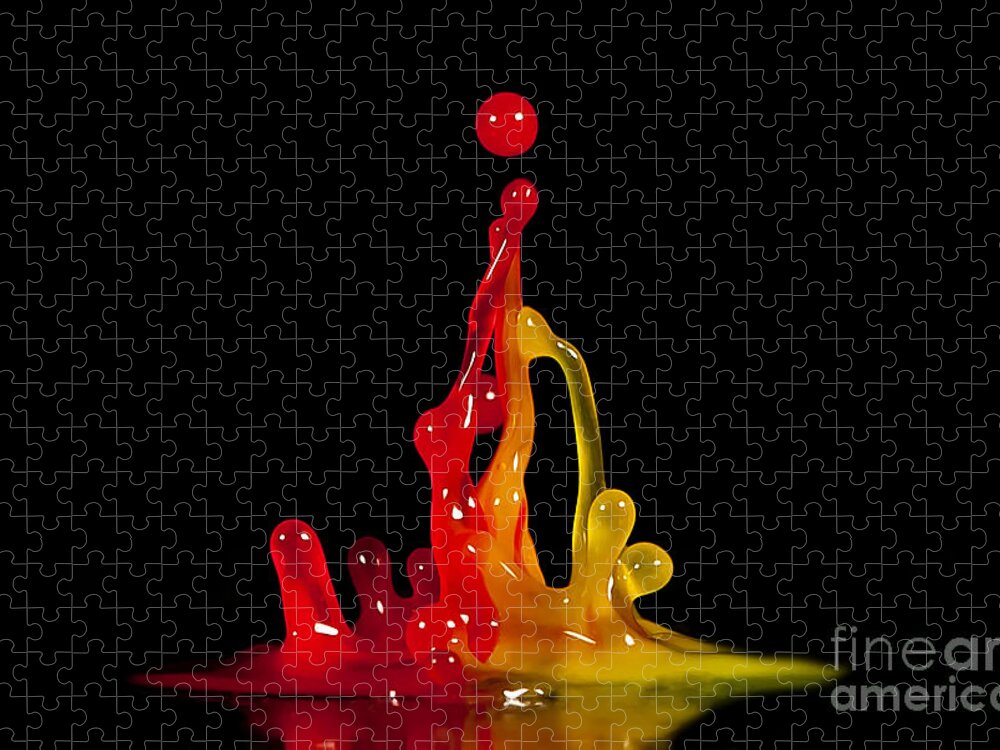 Water Jigsaw Puzzle featuring the photograph Gummy Drops by Anthony Sacco