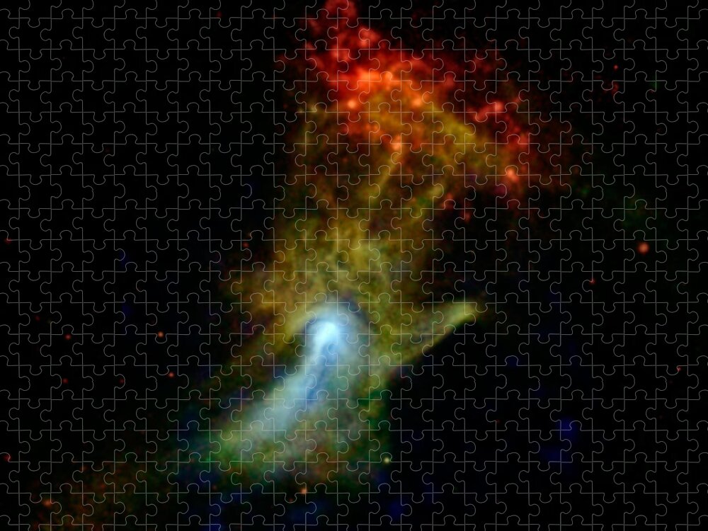Galaxy Jigsaw Puzzle featuring the photograph Hand Of God Pulsar Wind Nebula by Science Source