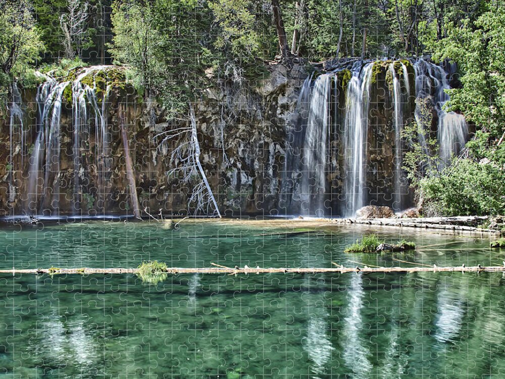 Hanging Lake Jigsaw Puzzle featuring the photograph Hanging Lake by Priscilla Burgers