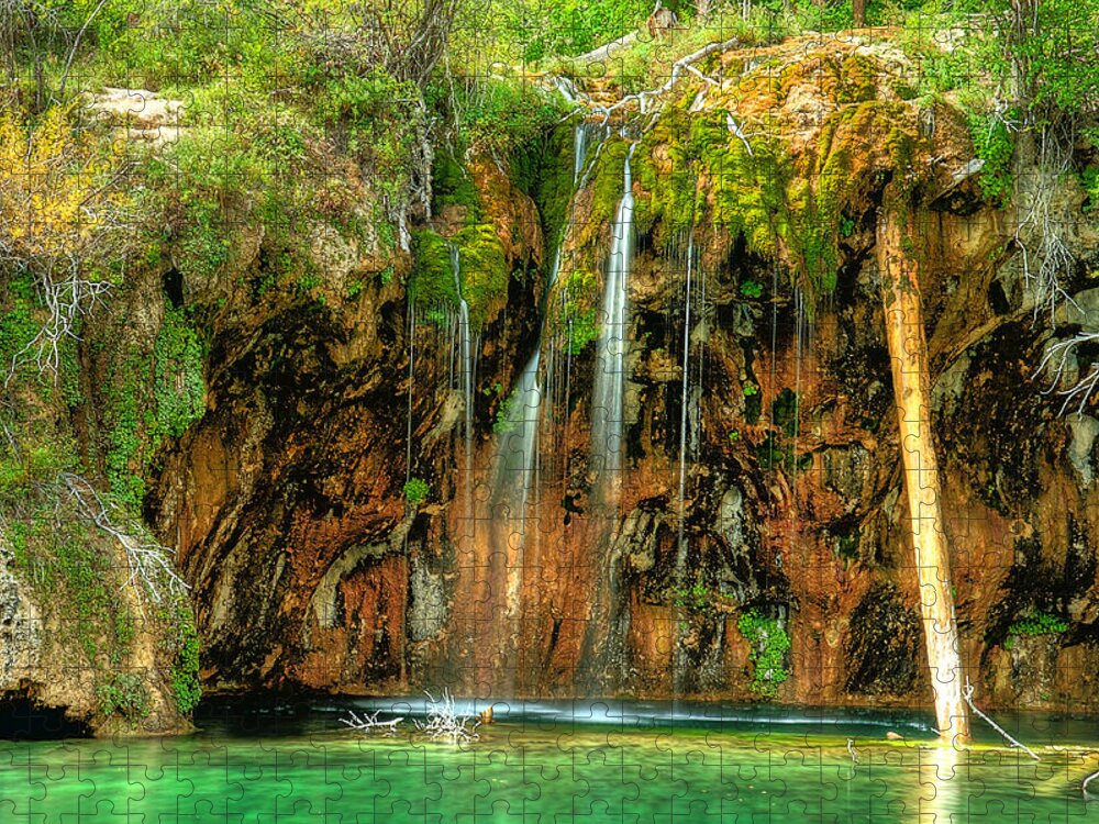 Home Jigsaw Puzzle featuring the photograph Hanging Lake by Richard Gehlbach