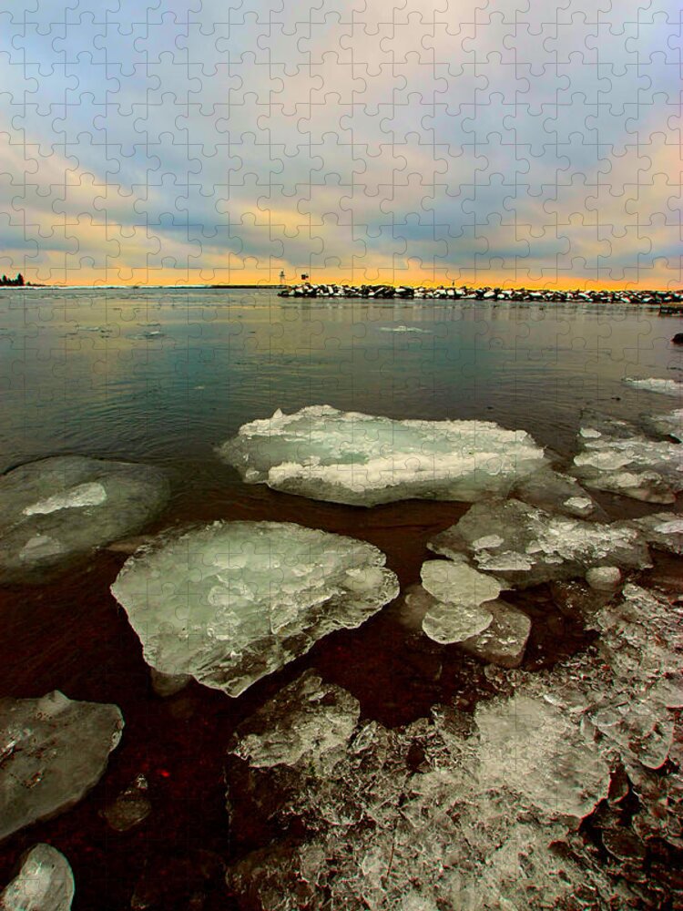 Ice Jigsaw Puzzle featuring the photograph Hanging On by Amanda Stadther