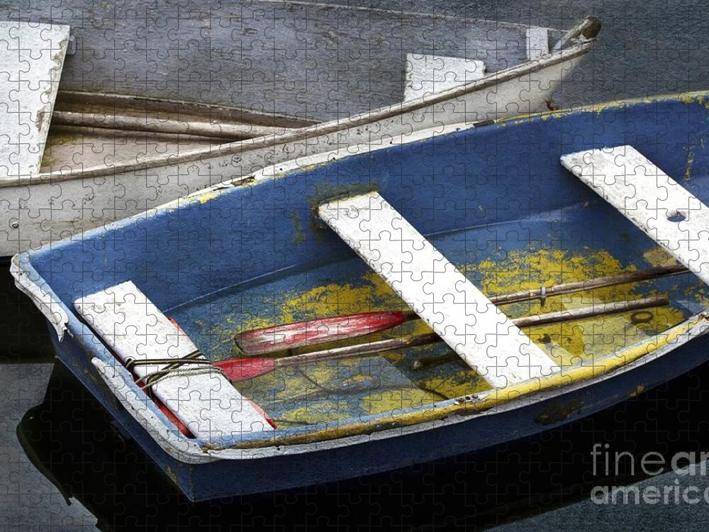 Maine Jigsaw Puzzle featuring the photograph Harbor Dinghies by Karin Pinkham