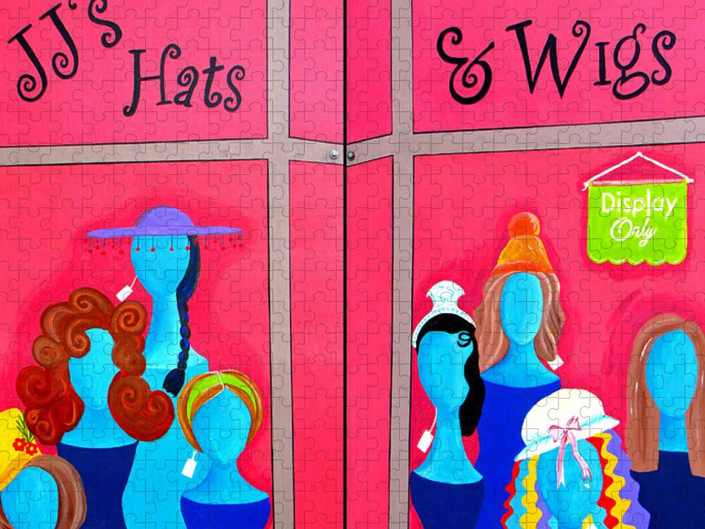 Door Jigsaw Puzzle featuring the photograph Hats and Wigs by Tikvah's Hope