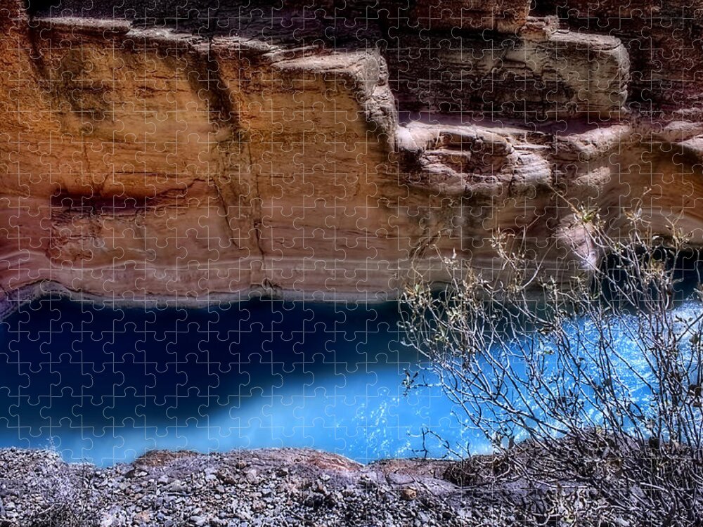 Grand Canyon Jigsaw Puzzle featuring the photograph Havasu Creek by Ellen Heaverlo