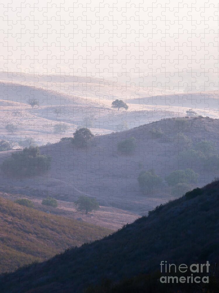 Back Country Jigsaw Puzzle featuring the photograph Hazy Pamo Valley by Alexander Kunz