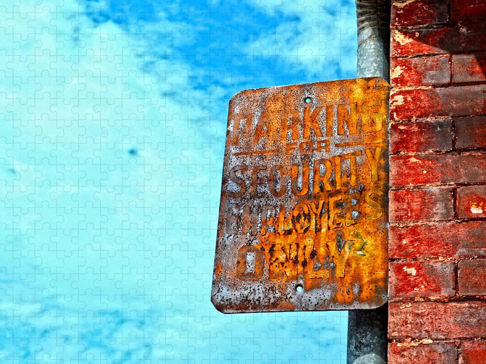 Hdr Jigsaw Puzzle featuring the photograph HDR Sign by Maggy Marsh
