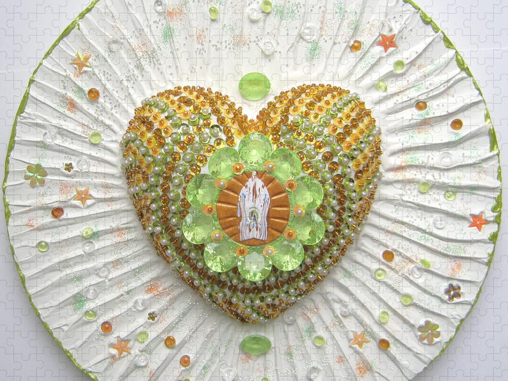 Heart Cathedral Jigsaw Puzzle featuring the relief Heart Cathedral by Heidi Sieber