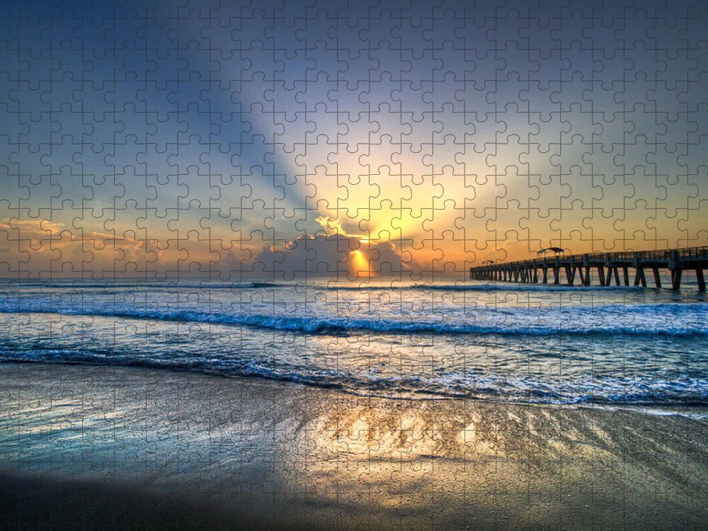 Palm Jigsaw Puzzle featuring the photograph Heaven's Door by Debra and Dave Vanderlaan