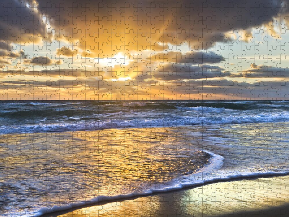 Clouds Jigsaw Puzzle featuring the photograph Heaven's Skylight by Debra and Dave Vanderlaan