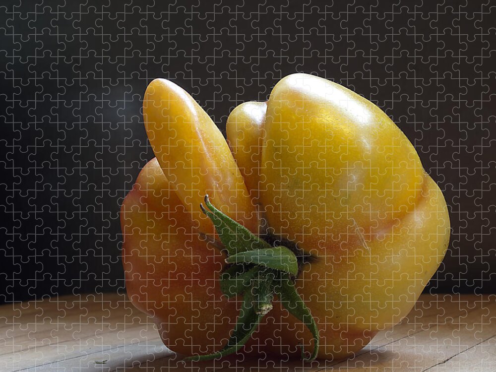 Tomatoes Jigsaw Puzzle featuring the photograph Heres What We Think by Joe Schofield