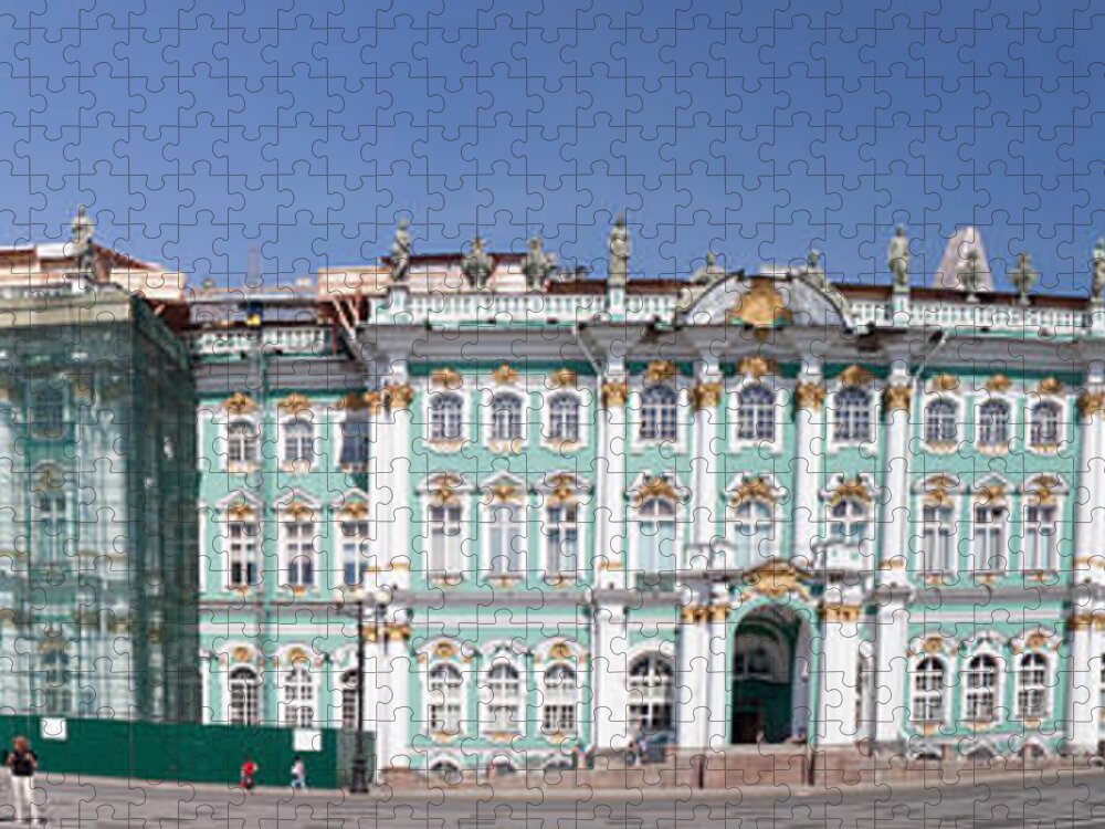 Architecture Jigsaw Puzzle featuring the photograph Hermitage Palace Museum by Thomas Marchessault
