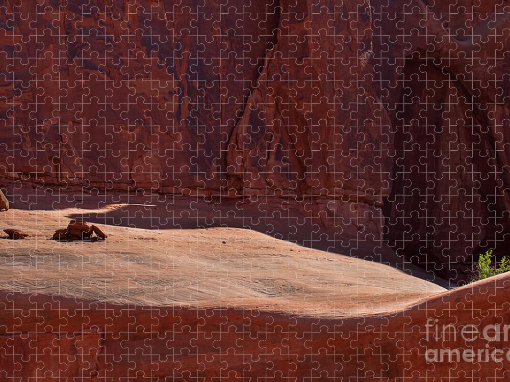 Arches National Park Print Jigsaw Puzzle featuring the photograph Hold On by Jim Garrison