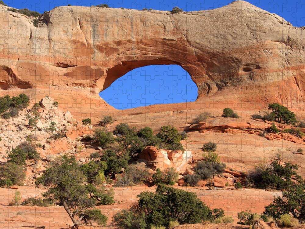 Utah Jigsaw Puzzle featuring the photograph Wilson's Arch, Utah by Aidan Moran