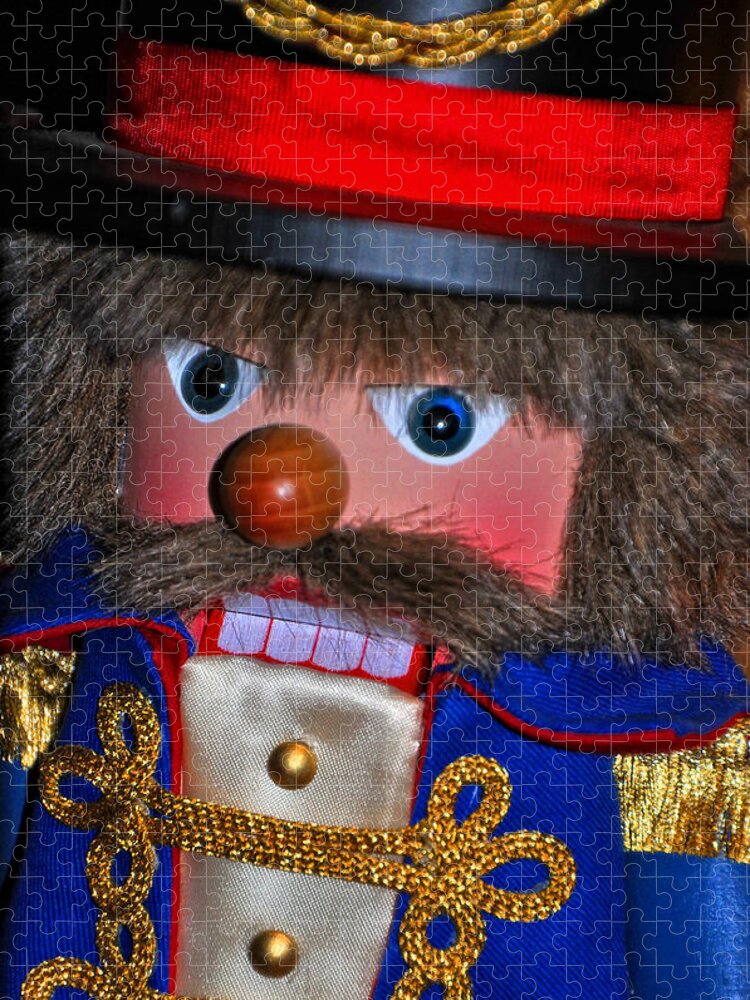 Christmas Jigsaw Puzzle featuring the photograph Holiday Nutcracker by Mike Martin
