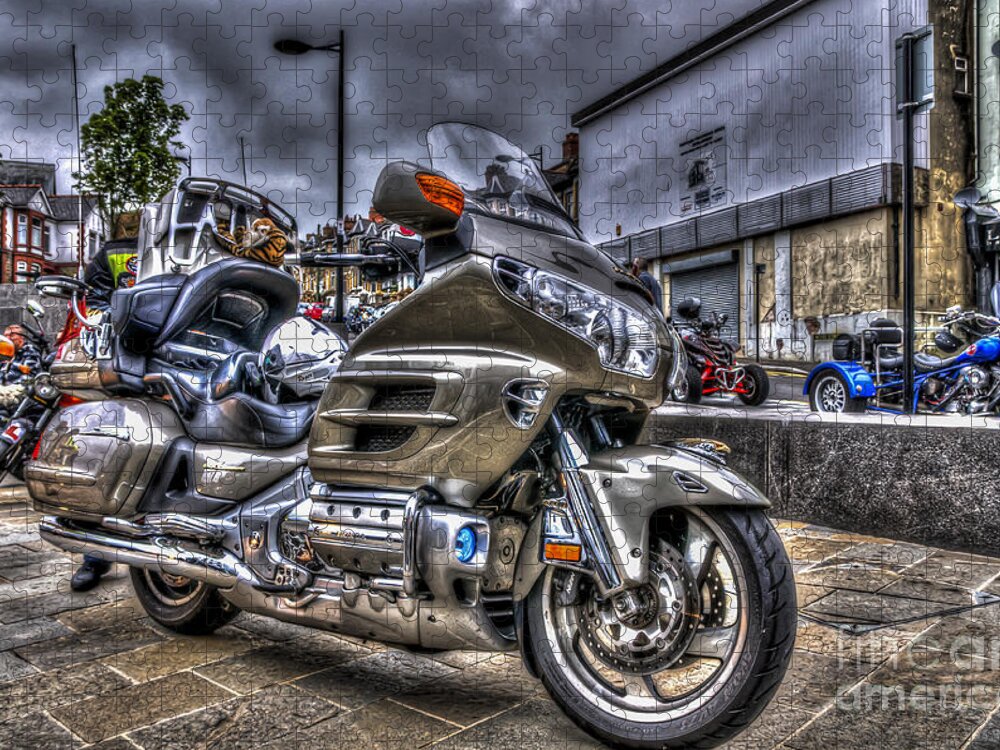 Honda Goldwing Jigsaw Puzzle featuring the photograph Honda Goldwing 2 by Steve Purnell